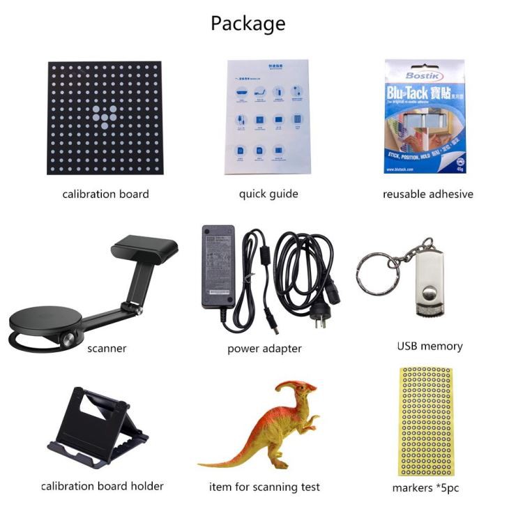 Desktop White Light 3D Scanner，Three-dimensional Data Model，Freedom Of Creation Is Not Restricted